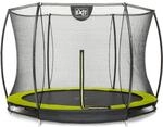 Exit Silhouette Bodentrampolin mit Sicherheitsnetz-&Oslash; 244 cm-gr&uuml;n