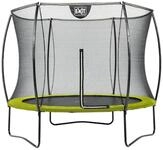 EXIT Silhouette Trampolin mit Sicherheitsnetz-&Oslash; 244 cm-gr&uuml;n
