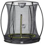 Exit Silhouette Bodentrampolin mit Sicherheitsnetz-&Oslash; 183 cm-schwarz