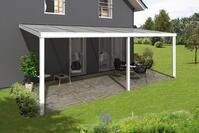 Skan Holz Aluminium Terrassen&uuml;berdachung Garda Breite 648 cm-648 x 257 cm (Gr.