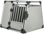 TRIXIE Transportbox Aluminium silber/hellgrau Transportbox Gr&ouml;&szlig;e L - XL (94 x 75 x