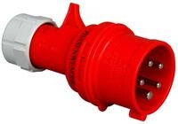 Kopp CEE-Stecker mit Phasenwender, 5-polig, rot