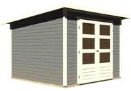 Karibu Gartenhaus Stockach 4 - 19 mm-246 x 246 cm-terragrau