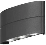 Konstsmide Wandleuchte Chieri, 8W LED, Aluminium, anthrazit (7853-370)