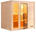 Weka Premium Massivholzsauna Bergen 2-Ganzglast&uuml;r u. Fensterelement