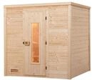 Weka Premium Massivholzsauna Bergen 2-Massivholzt&uuml;r u. Glaseinsatz