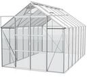 Vitavia Gew&auml;chshaus Uranus 11500 inkl. 4 Dachfenstern - 11,5 m&sup2; -Alu-blank