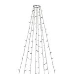 Konstsmide Weihnachtsbeleuchtung LED Baummantel mit Ring 8 Str&auml;nge je 50 Dioden