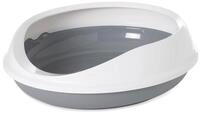 SAVIC Designtoilette Figaro wei&szlig;/grau Katzentoiletten