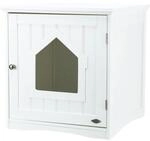 TRIXIE Katzenhaus f&uuml;r Katzentoilette, MDF, 49 &times; 51 &times; 51 cm, wei&szlig;