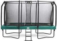 Salta Trampolin First Class 244 x 427 cm mit Sicherheitsnetz und Leiter-gr&uuml;n