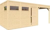 Bertilo Gartenhaus Cubus 3 Lounge - 19 mm naturbelassen