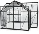Vitavia Gew&auml;chshaus Sirona/Sirius Orangerie inkl. 4 Dachfenstern - 13,0 m&sup2; schwarz
