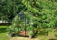 Juliana Gew&auml;chshaus Qube 6 - 4,7 m&sup2; (Gr. 2) 3 mm Sicherheitsglas schwarz