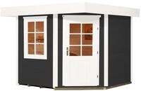 Weka Designhaus 213+ mit extra hoher T&uuml;r - 28 mm anthrazit Designhaus 213 Gr. 2 (298