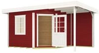 Weka Designhaus 213 A+ inkl. 150 cm Anbau und extra hoher T&uuml;r - 28 mm...