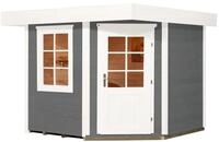 Weka Designhaus 213+ mit extra hoher T&uuml;r - 28 mm grau Designhaus 213 Gr. 2...