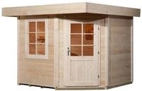 Weka Designhaus 213+ mit extra hoher T&uuml;r - 28 mm naturbelassen Designhaus 213...