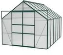 Vitavia Gew&auml;chshaus Mars 9900 inkl. 2 Dachfenstern - 9,9 m&sup2; -dunkelgr&uuml;n-4 mm