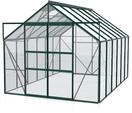 Vitavia Gew&auml;chshaus Mars 9900 inkl. 2 Dachfenstern - 9,9 m&sup2; -dunkelgr&uuml;n-3 mm