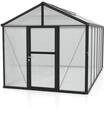 Vitavia Gew&auml;chshaus Zeus 11900 inkl. 3 Dachfenstern - 11,9 m&sup2; -schwarz-16 mm