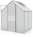 Vitavia Gew&auml;chshaus Apollo 2500 inkl. 1 Dachfenster - 2,5 m&sup2; -Alu-blank eloxiert-4