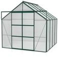 Vitavia Gew&auml;chshaus Uranus 6700 inkl. 2 Dachfenstern - 6,7 m&sup2; -6 mm