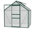 Vitavia Gew&auml;chshaus Calypso 3000 inkl. 1 Dachfenster - 3,0 m&sup2; -dunkelgr&uuml;n-6 mm