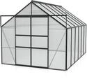 Vitavia Gew&auml;chshaus Mars 9900 inkl. 2 Dachfenstern - 9,9 m&sup2; -schwarz-4 mm
