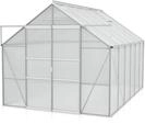Vitavia Gew&auml;chshaus Mars 9900 inkl. 2 Dachfenstern - 9,9 m&sup2; -Alu-blank eloxiert-4