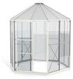 Vitavia Gew&auml;chshaus Juno/Hera 4500 inkl. Stahlfundament - 4,5 m&sup2; wei&szlig;
