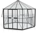 Vitavia Gew&auml;chshaus Juno/Hera 9000 inkl. 3 Seitenfenstern - 9,0 m&sup2; schwarz