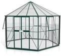 Vitavia Gew&auml;chshaus Juno/Hera 9000 inkl. 3 Seitenfenstern - 9,0 m&sup2; dunkelgr&uuml;n
