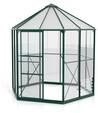 Vitavia Gew&auml;chshaus Juno/Hera 4500 inkl. Stahlfundament - 4,5 m&sup2; dunkelgr&uuml;n