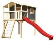Akubi Kinderspielhaus Kinderspielger&auml;t Benjamin inkl. Wellenrutsche und Netzrampe