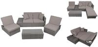 Garden Pleasure Lounge Set ALCUDIA, Aluminium / Polyrattan / Kissen 100 % Polyester
