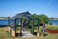 Juliana Gew&auml;chshaus Premium anthrazit - 3 mm Sicherheitsglas - f&uuml;r Mauer -...