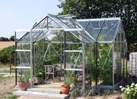 Vitavia Doppelschiebet&uuml;r inkl. ESG passend zu Sirius Orangerie-Alu-blank eloxiert