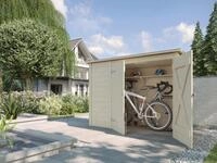 Weka Fahrrad- und M&uuml;lltonnenbox 19 mm-Inkl. Regalboden (200 x 22 cm)