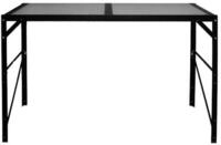 Vitavia Aluminium-Tisch mit Hohlkammerplatten - 1 Ebene-schwarz
