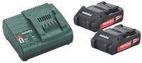 Metabo Akku-Basic-Set 2x Li-Ion 2,0 Ah