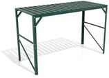 Vitavia Aluminium-Tisch mit 1 oder 2 Ebenen-1 Ebene-dunkelgr&uuml;n