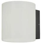 Konstsmide Wandleuchte Foggia, HighPowerLED 10W, anthrazit/opal Glas (7859-372)