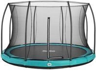 Salta Trampolin Comfort Edition Ground mit Sicherheitsnetz &Oslash; 366 cm gr&uuml;n