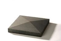 WESERWABEN&reg; Pfeilerabdeckungen Anthrazit glatt Spitzdach 45 x 7 x 45