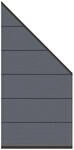 TraumGarten System WPC XL Zaun-Anschluss-Set Anthrazit