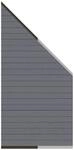 TraumGarten System WPC Classic Zaun-Anschluss-Set Anthrazit