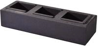WESERWABEN&reg; Mauersteine Trend-Line Long Anthrazit glatt Long Mauerstein 1 &frac12;