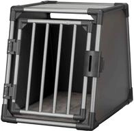 TRIXIE 39336, TRIXIE Hundetransportbox Aluminium graphit Gr&ouml;&szlig;e M (55 x 61 x 74