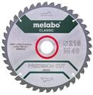 Metabo S&auml;geblatt "precision cut wood - classic"216x2,4/1,8x30 Z40 WZ 5&deg;neg /B